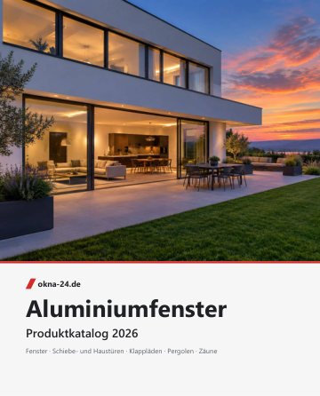 Aluminiumfenster und -türen – Katalog-Titelseite
