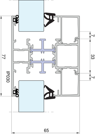 Aliplast Imperial – Pfosten 77 mm