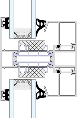 Aluprof MB-79N – Pfosten 75,5 mm