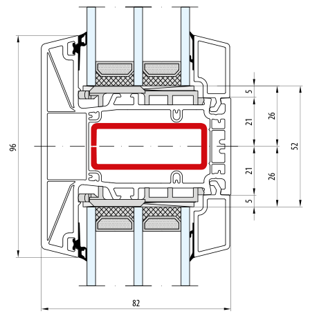 bluEvolution 82 – Pfosten 96 mm