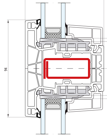 ENERGETO NEO – Pfosten 94 mm