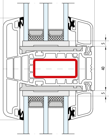 Gealan S 9000 – Pfosten 92 mm