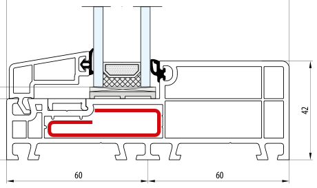NORDLINE – Rahmen 42 mm